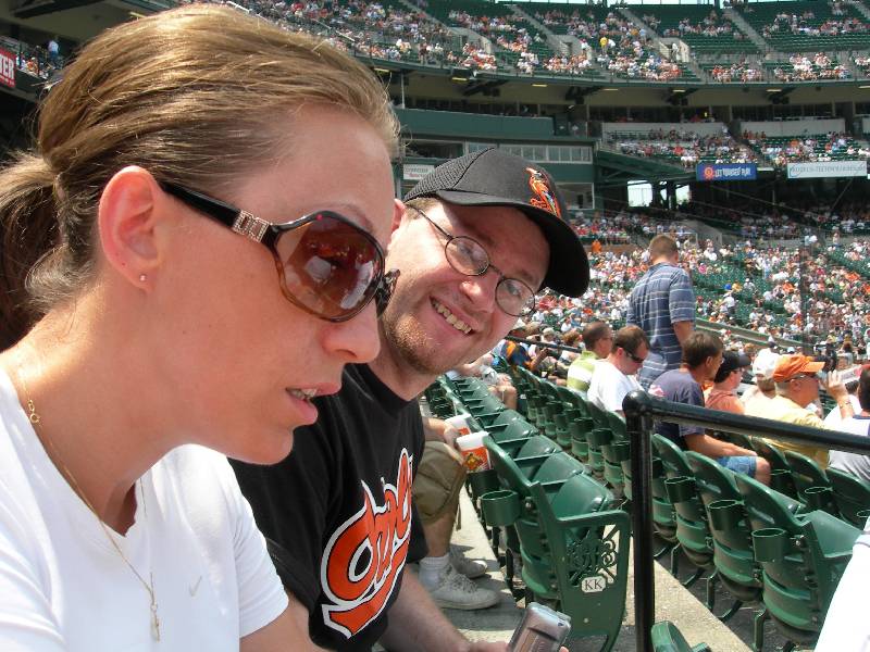 At a Ballgame (Usa Baltimore) mit meiner Frau 